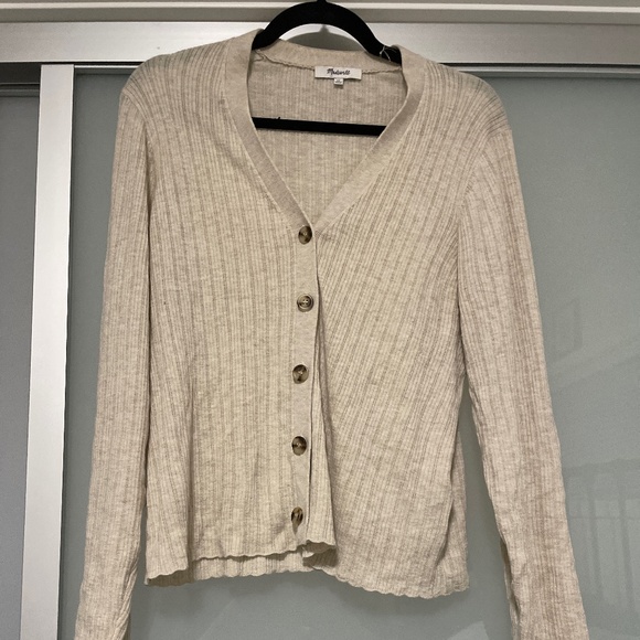 Madewell cream colored x-large cardigan - Picture 1 of 3